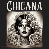 Chicana Style Lowrider Clothes Mexican American Latina Golf Towel thumb 3