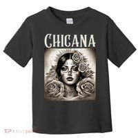 Chicana Style Lowrider Clothes Mexican American Latina Toddler T-Shirt thumb 0