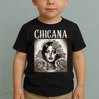 Chicana Style Lowrider Clothes Mexican American Latina Toddler T-Shirt thumb 2