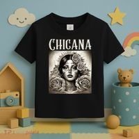 Chicana Style Lowrider Clothes Mexican American Latina Toddler T-Shirt thumb 3