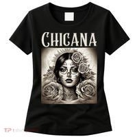 Chicana Style Lowrider Clothes Mexican American Latina Women's T-Shirt thumb 0