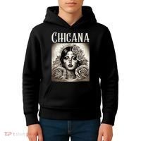 Chicana Style Lowrider Clothes Mexican American Latina Kids Hoodie thumb 4