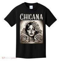 Chicana Style Lowrider Clothes Mexican American Latina Kids T-Shirt thumb 0