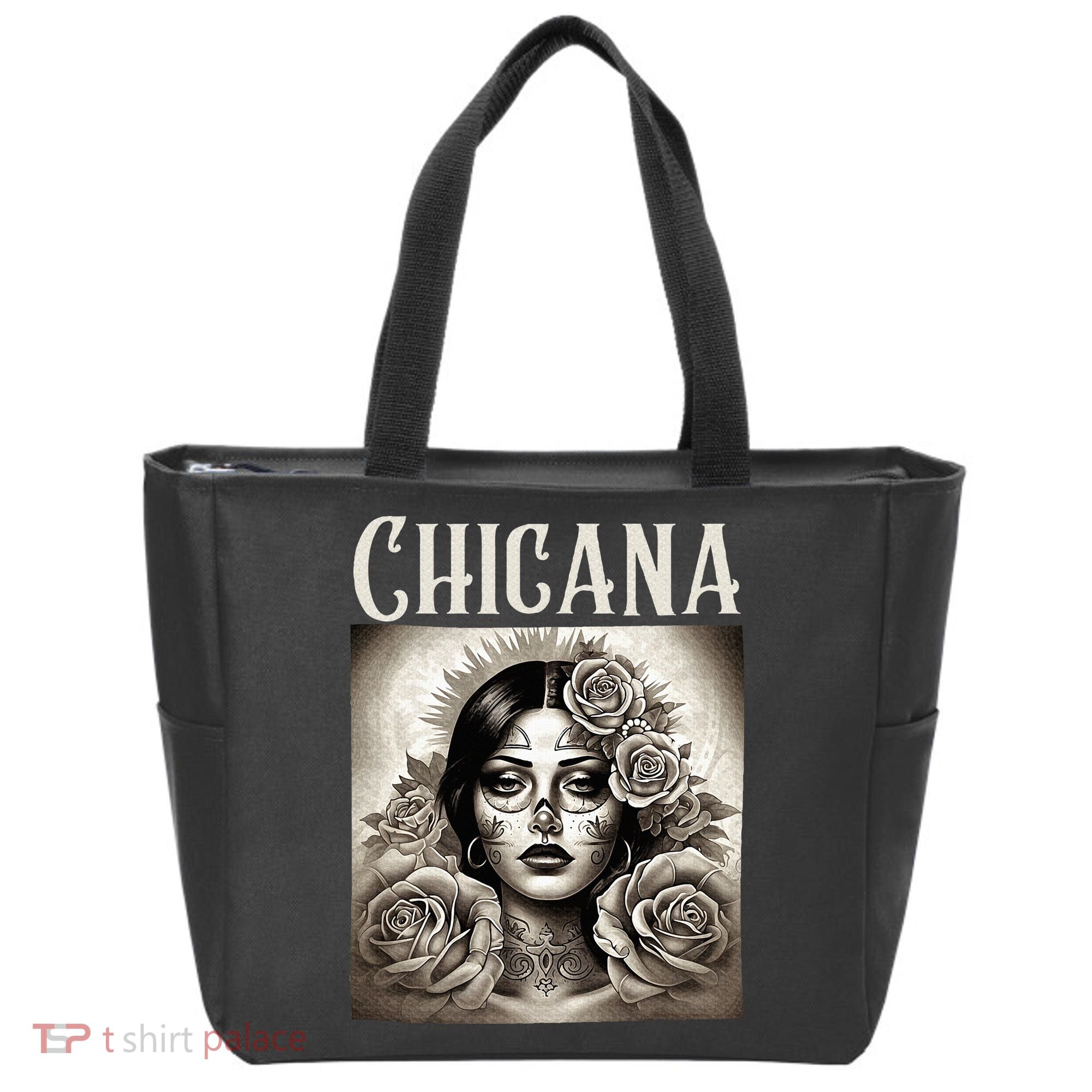 Chicana Style Lowrider Clothes Mexican American Latina Tote Bag