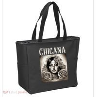 Chicana Style Lowrider Clothes Mexican American Latina Tote Bag thumb 2