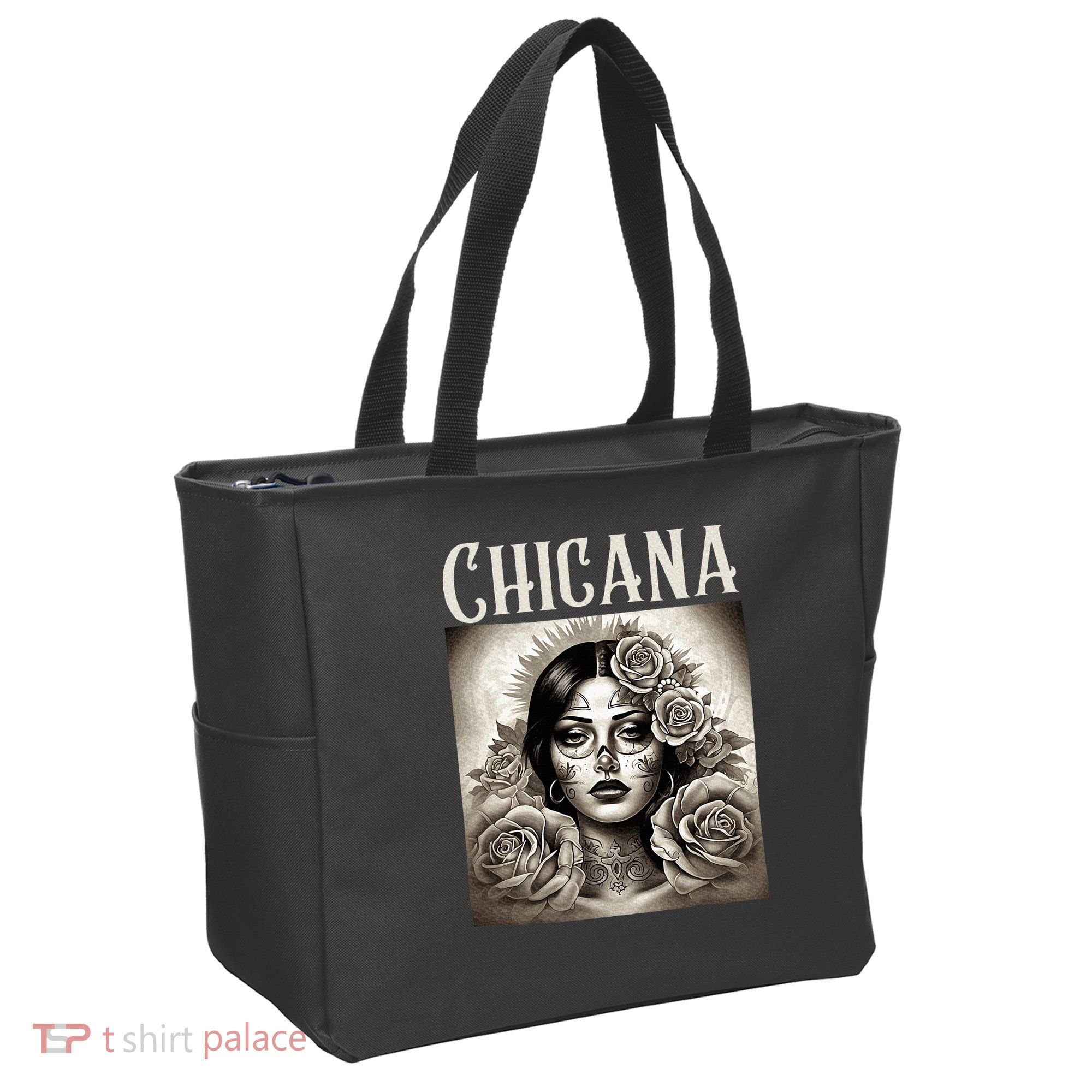 Chicana Style Lowrider Clothes Mexican American Latina Tote Bag