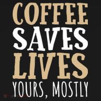 Coffee Saves Lives Funny Coffee Lover Cool Gift USA-Made Doggie Bandana thumb 2