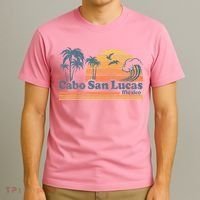 Cabo San Lucas Mexico Beach Summer Vacation Vintage Retro T-Shirt thumb 3
