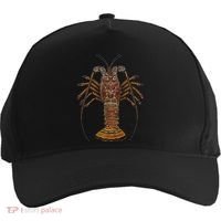 Caribbean Spiny Lobster Bahamas Shellfish Seafood Five-Panel Snapback Cap thumb 0