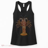 Caribbean Spiny Lobster Bahamas Shellfish Seafood Women's Tank Top thumb 0