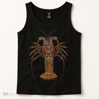 Caribbean Spiny Lobster Bahamas Shellfish Seafood Tank Top thumb 2