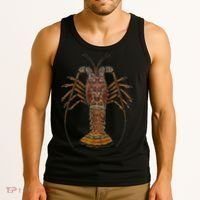 Caribbean Spiny Lobster Bahamas Shellfish Seafood Tank Top thumb 3