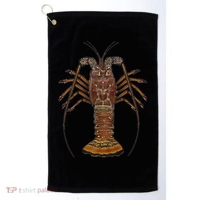 Caribbean Spiny Lobster Bahamas Shellfish Seafood Golf Towel