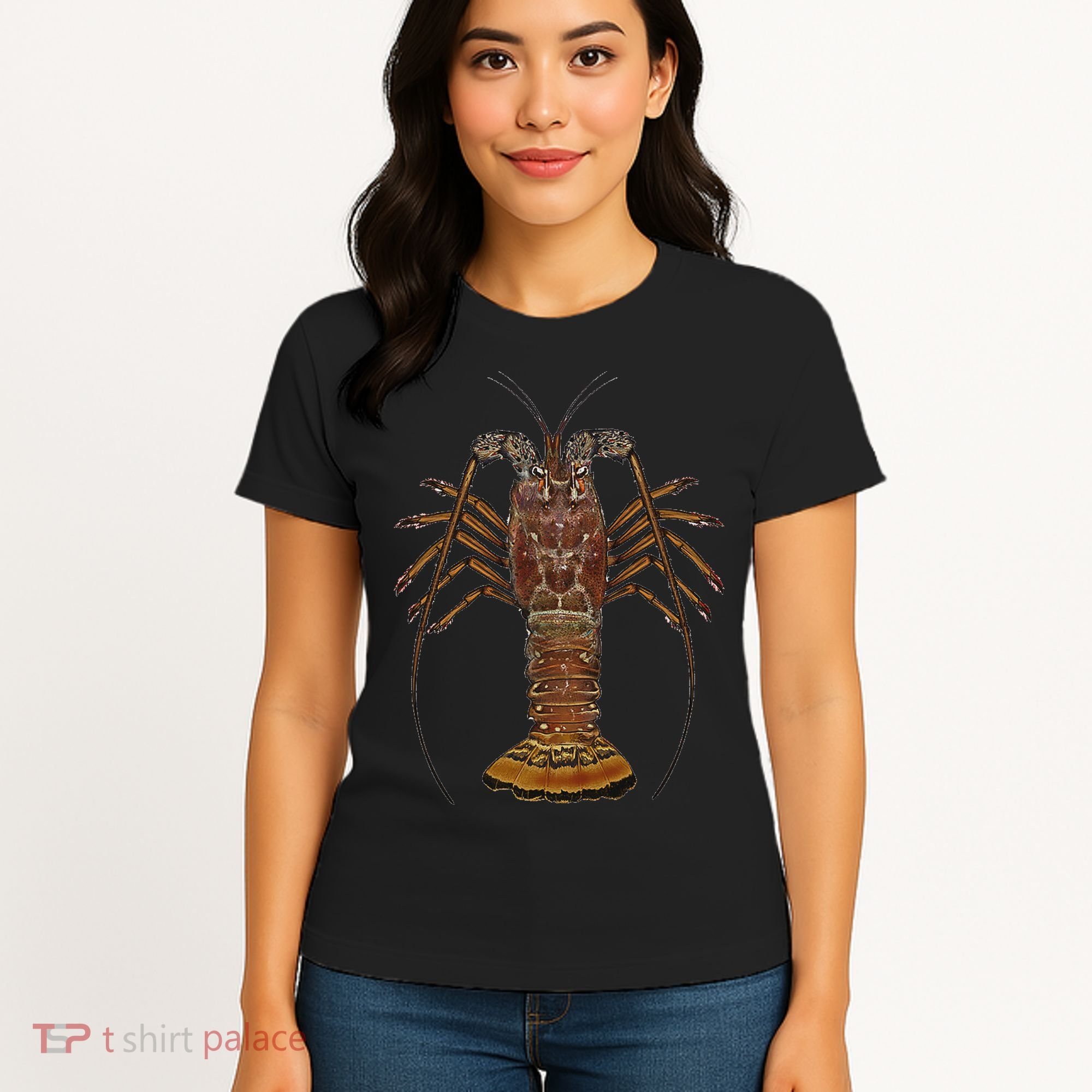 Caribbean Spiny Lobster Bahamas Shellfish Seafood Women's T-Shirt