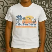 Cabo San Lucas Mexico Beach Summer Vacation Vintage Retro T-Shirt thumb 3