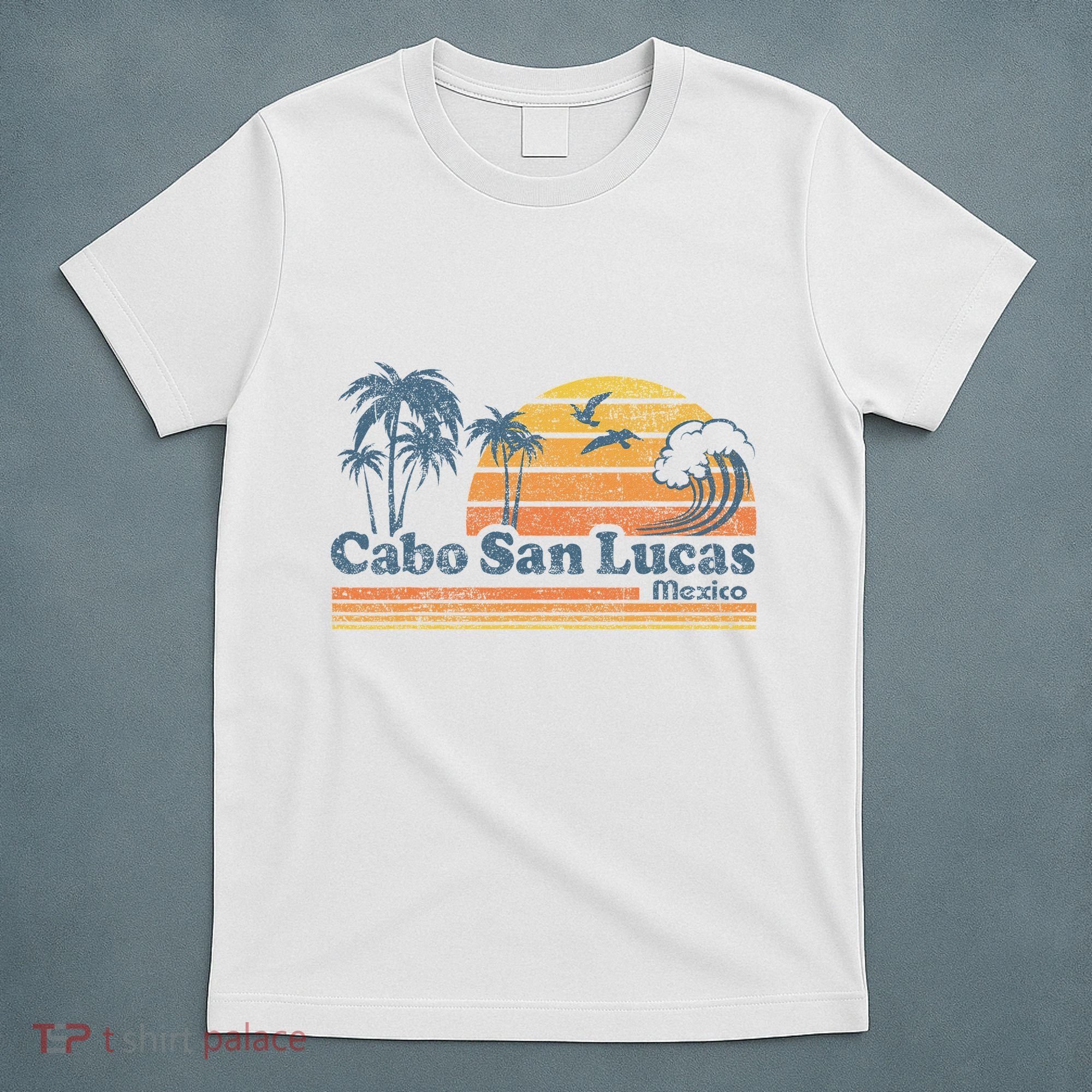 Cabo San Lucas Mexico Beach Summer Vacation Vintage Retro T-Shirt