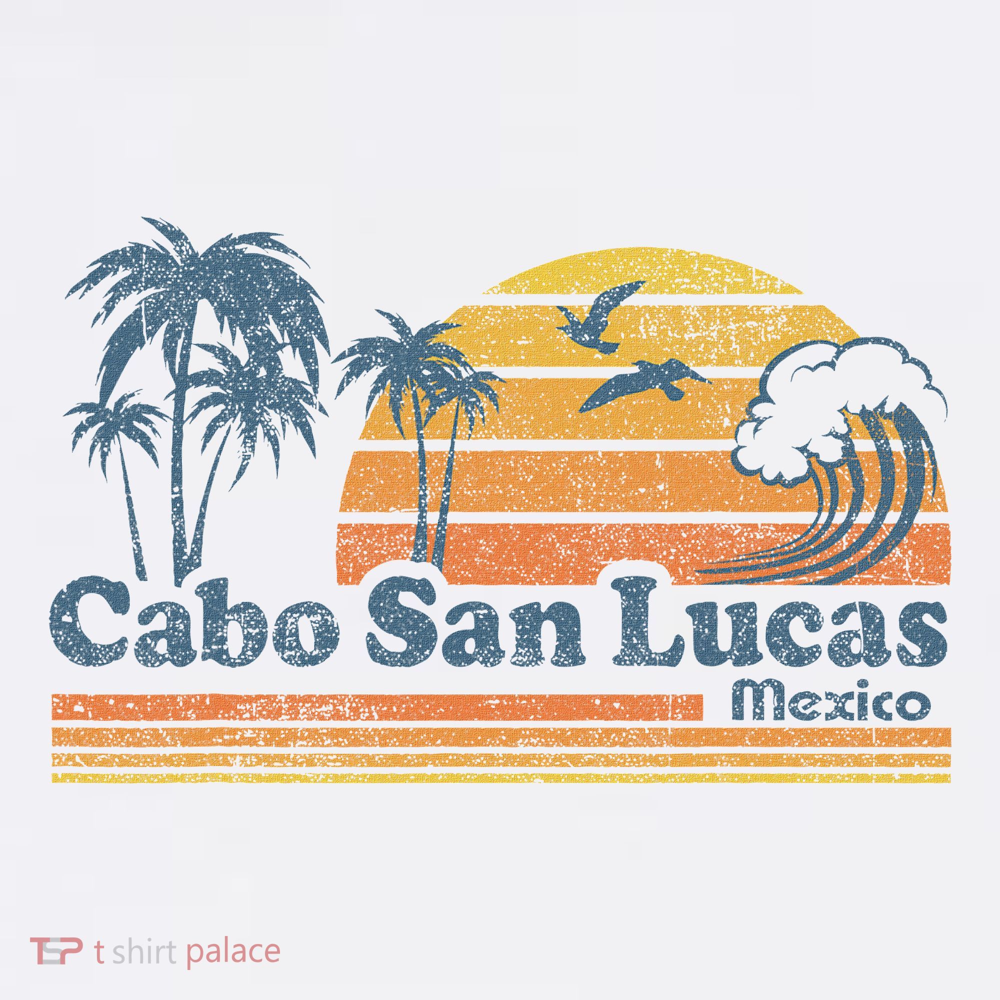 Cabo San Lucas Mexico Beach Summer Vacation Vintage Retro T-Shirt