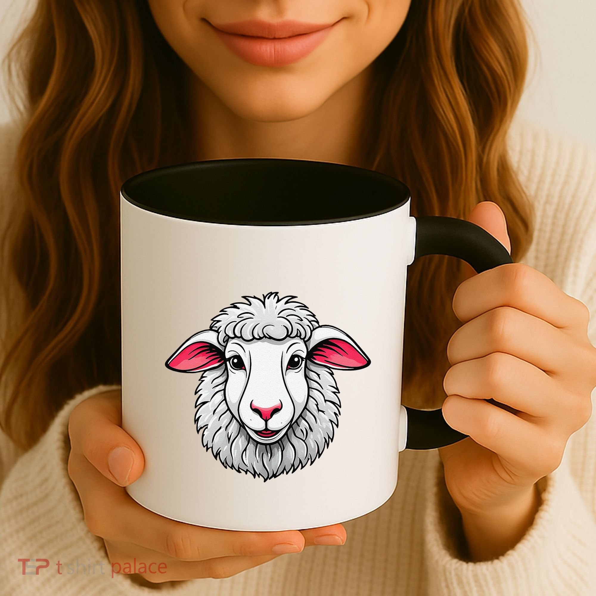 Cute Shee.P Lamb Farm Animals Cuddly Pets Coffee Mug