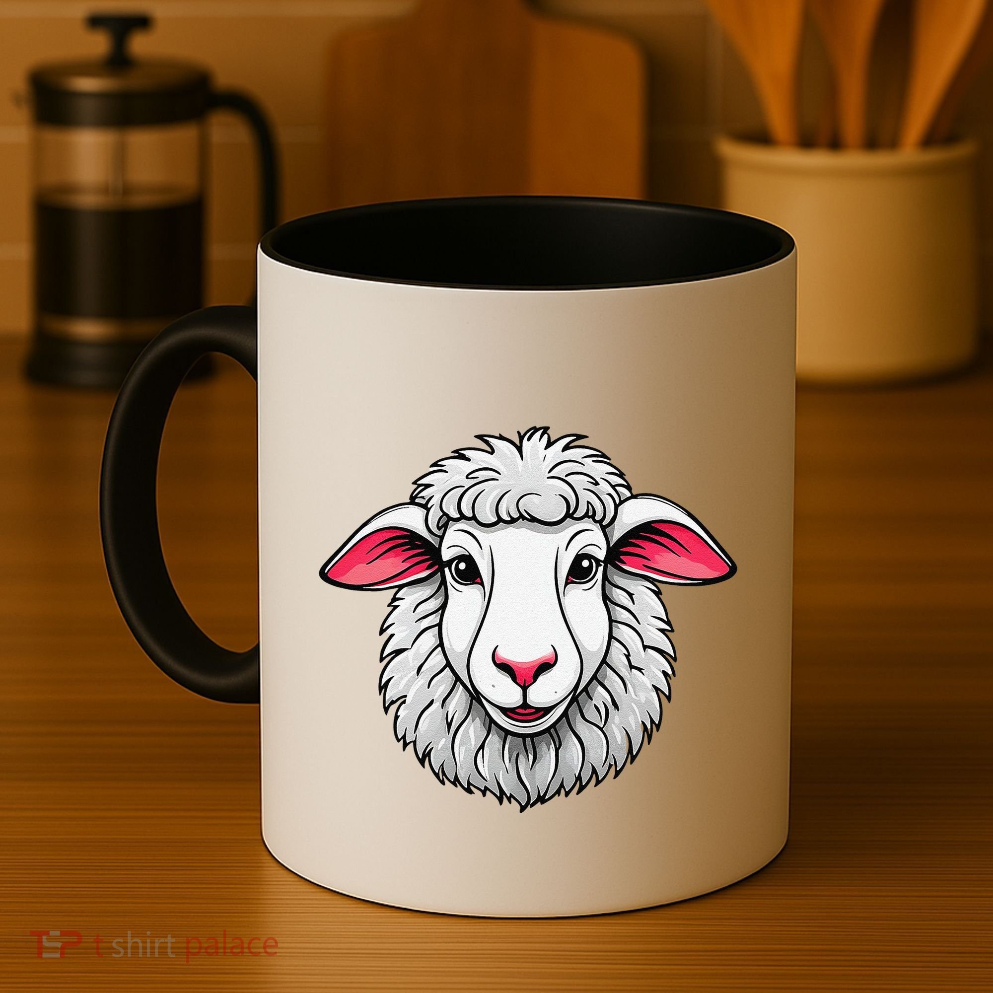 Cute Shee.P Lamb Farm Animals Cuddly Pets Coffee Mug
