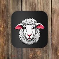 Cute Shee.P Lamb Farm Animals Cuddly Pets Coaster thumb 0