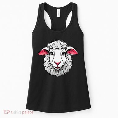 Cute Shee.P Lamb Farm Animals Cuddly Pets Women's Tank Top