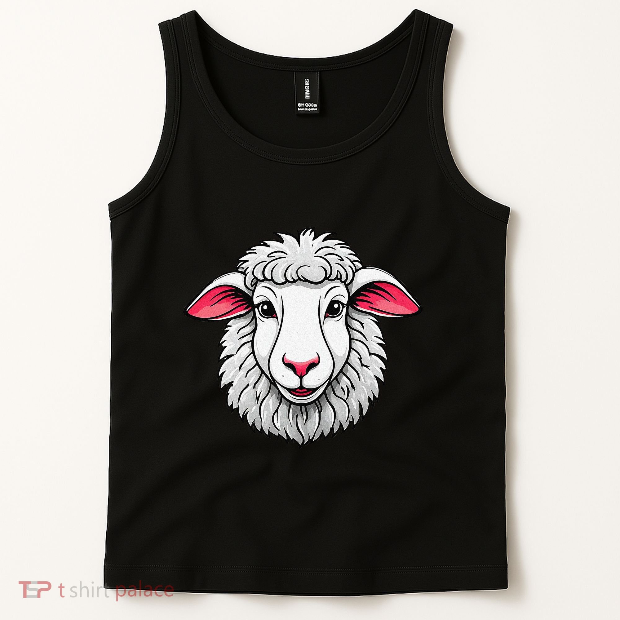 Cute Shee.P Lamb Farm Animals Cuddly Pets Tank Top