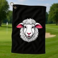 Cute Shee.P Lamb Farm Animals Cuddly Pets Golf Towel thumb 1