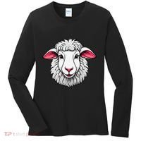 Cute Shee.P Lamb Farm Animals Cuddly Pets Women's Long Sleeve Shirt thumb 0