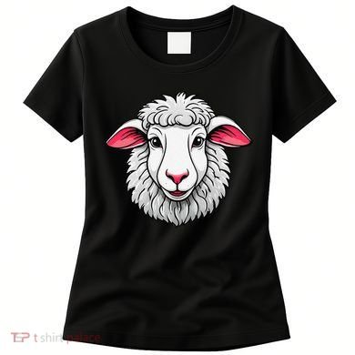 Cute Shee.P Lamb Farm Animals Cuddly Pets Women's T-Shirt