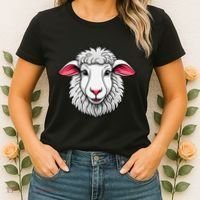 Cute Shee.P Lamb Farm Animals Cuddly Pets Women's T-Shirt thumb 2