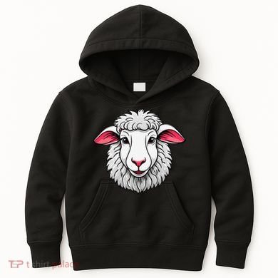 Cute Shee.P Lamb Farm Animals Cuddly Pets Kids Hoodie
