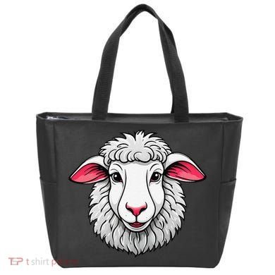 Cute Shee.P Lamb Farm Animals Cuddly Pets Tote Bag