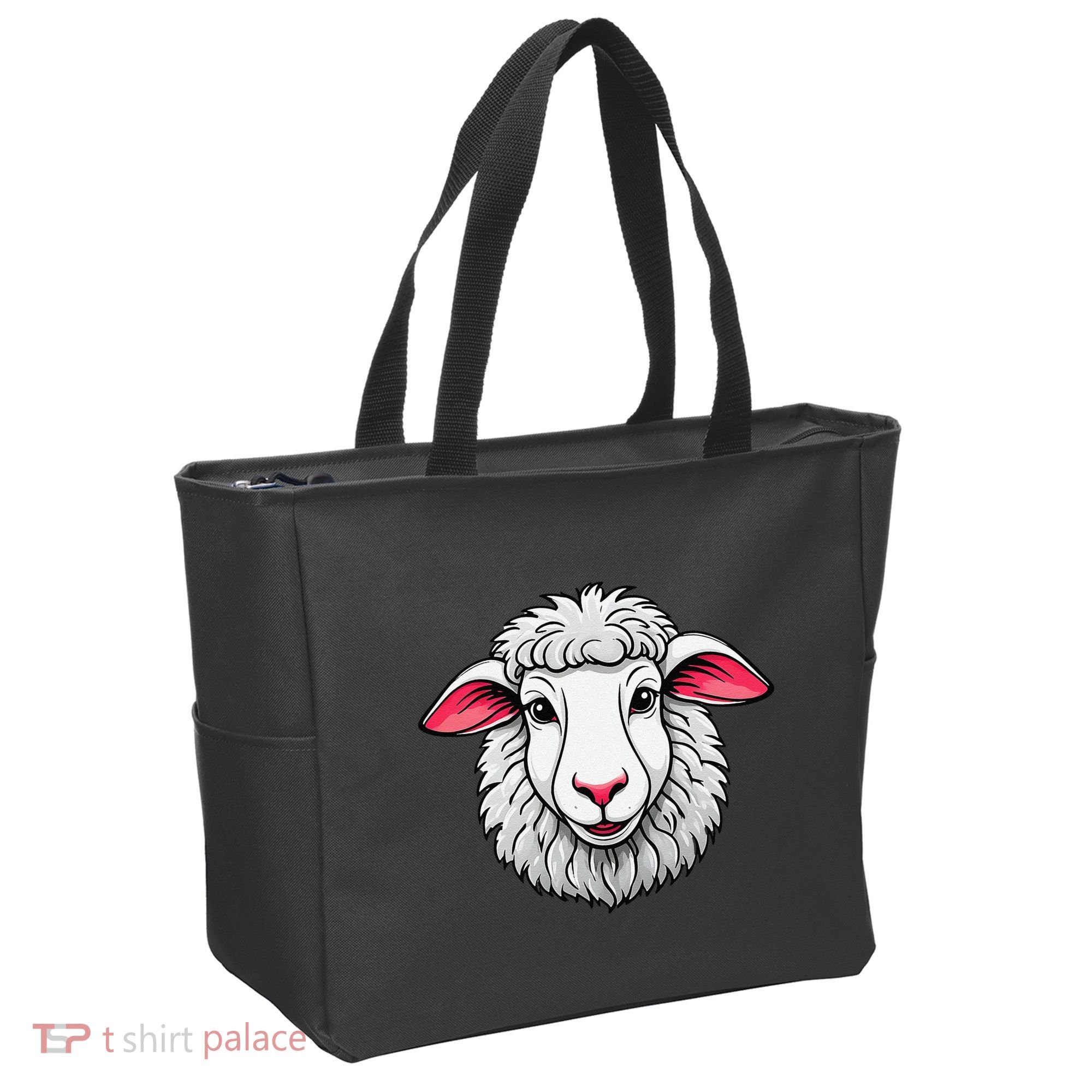 Cute Shee.P Lamb Farm Animals Cuddly Pets Tote Bag