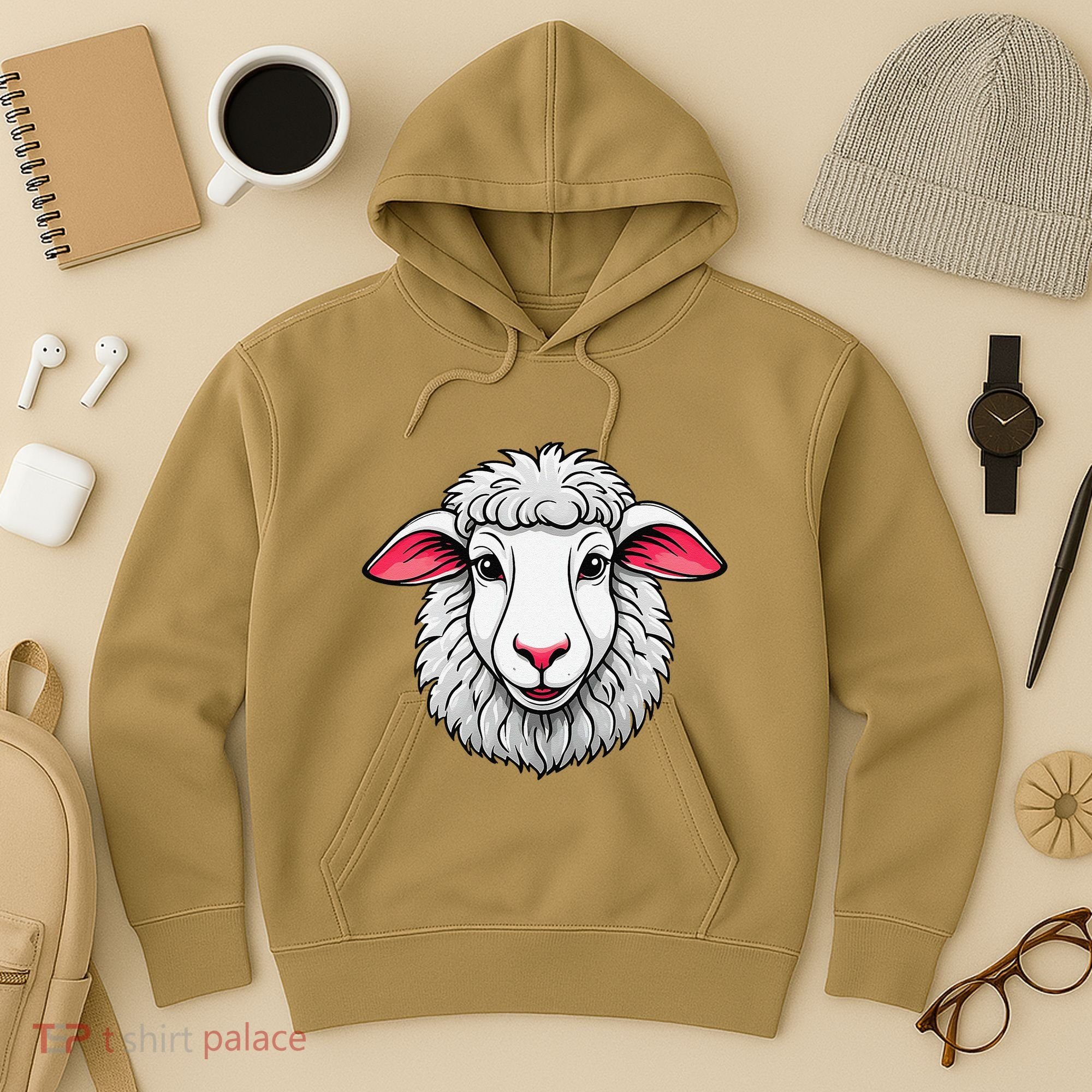 Cute Shee.P Lamb Farm Animals Cuddly Pets Hoodie