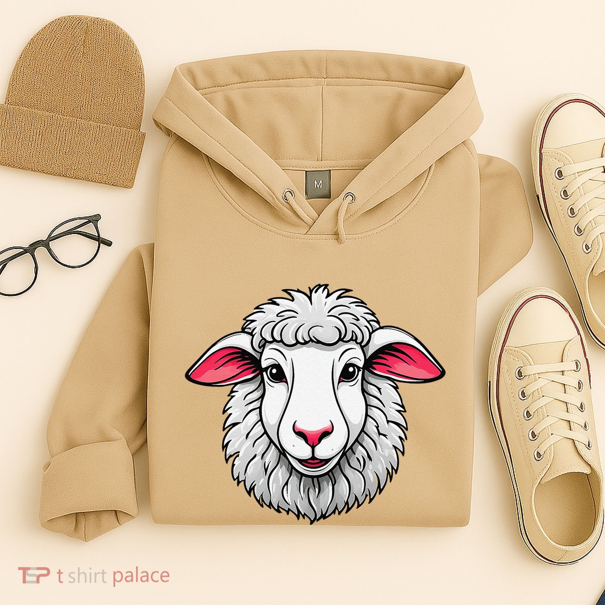 Cute Shee.P Lamb Farm Animals Cuddly Pets Hoodie