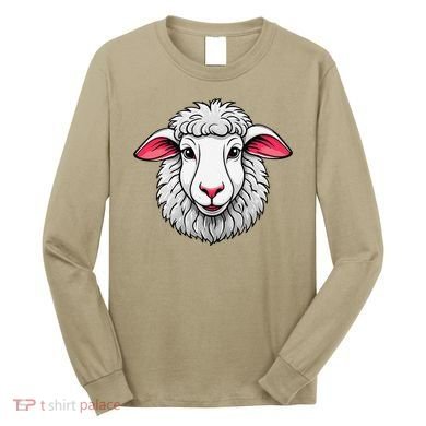 Cute Shee.P Lamb Farm Animals Cuddly Pets Long Sleeve Shirt
