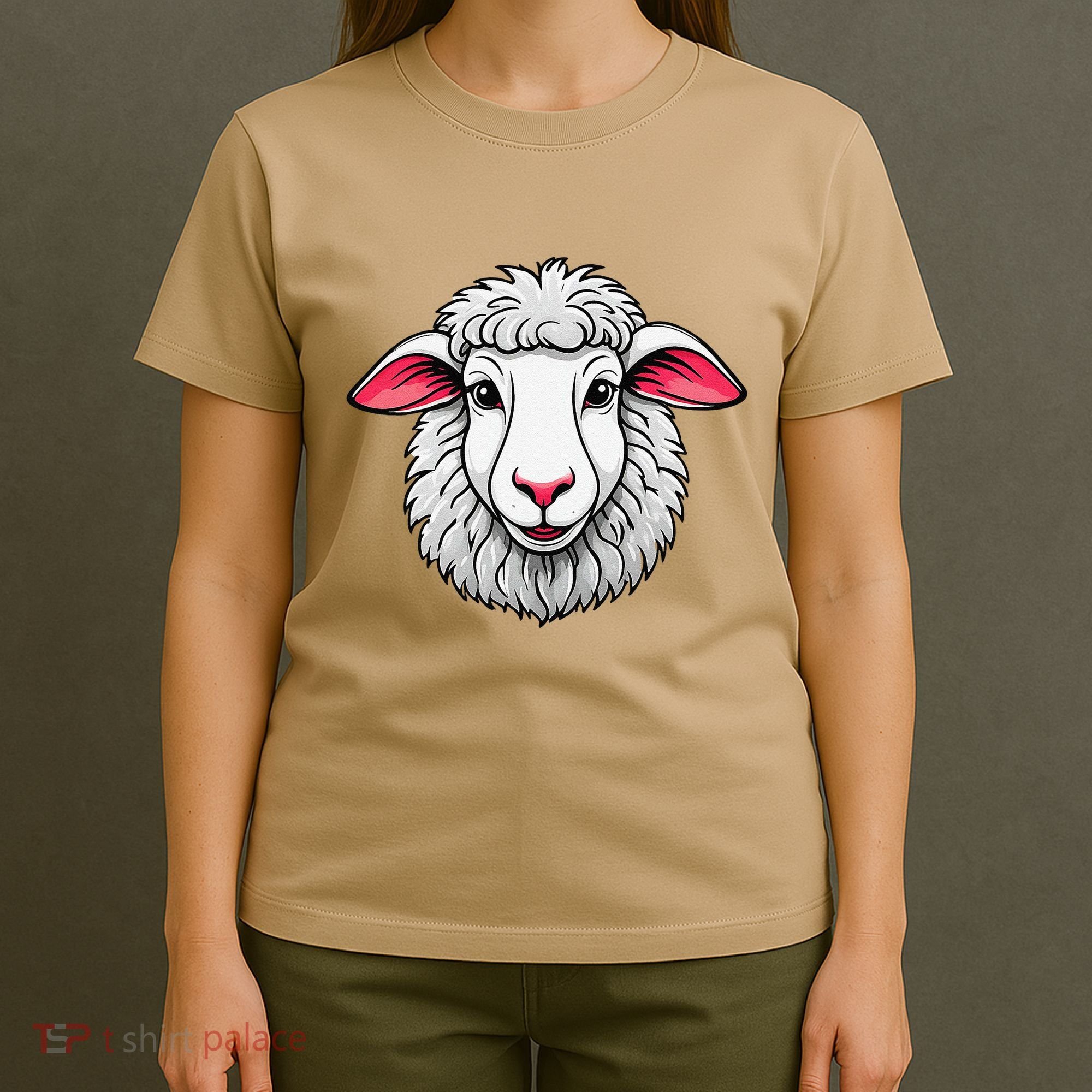 Cute Shee.P Lamb Farm Animals Cuddly Pets T-Shirt