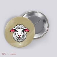 Cute Shee.P Lamb Farm Animals Cuddly Pets Button thumb 0