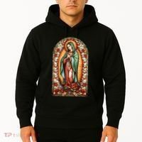 Catholic Saint Lady Of Guadalupe Graphic Women Virgin Mary Hoodie thumb 2
