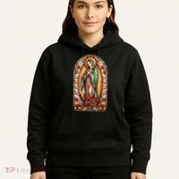 Catholic Saint Lady Of Guadalupe Graphic Women Virgin Mary Hoodie thumb 5
