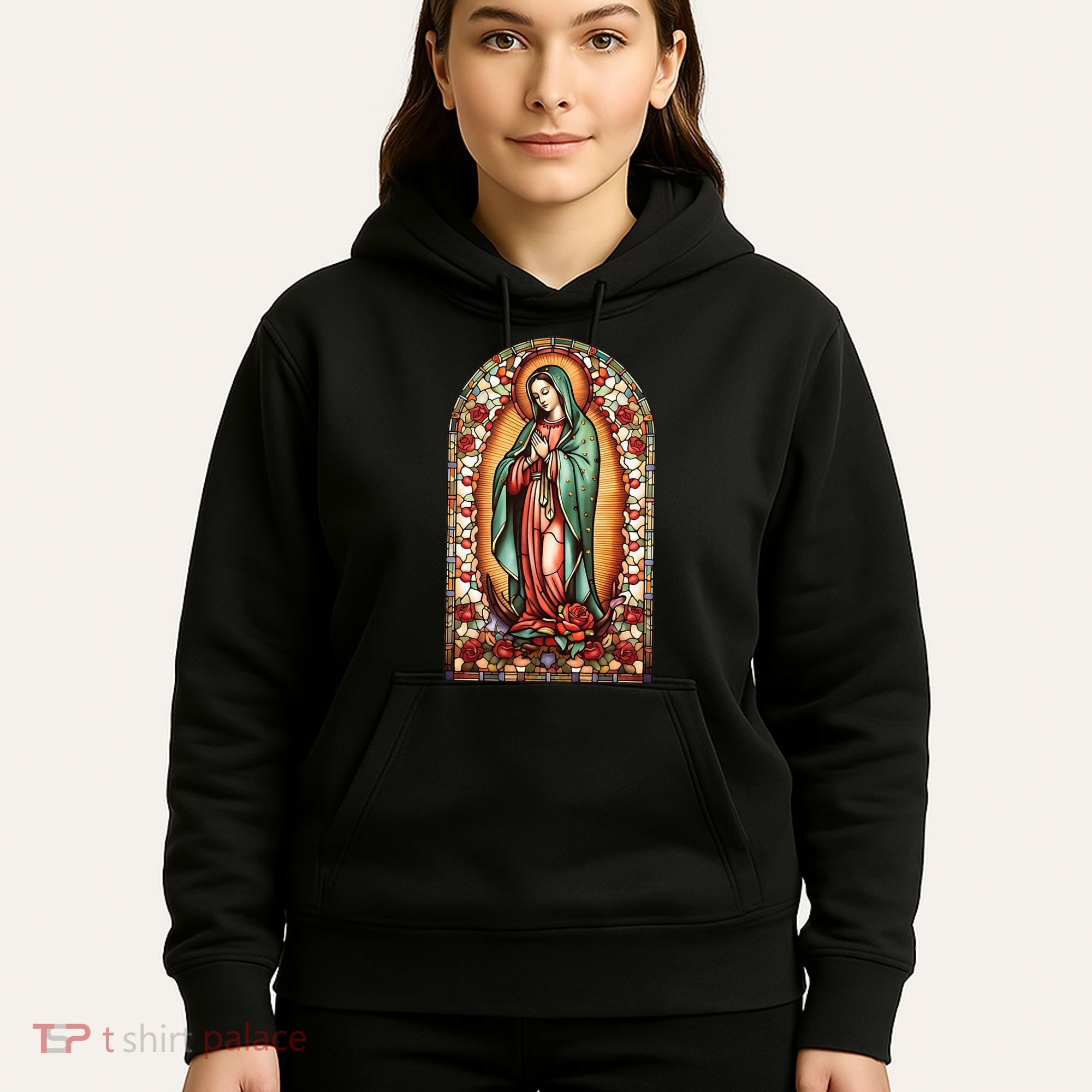 Catholic Saint Lady Of Guadalupe Graphic Women Virgin Mary Hoodie
