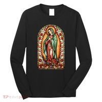 Catholic Saint Lady Of Guadalupe Graphic Women Virgin Mary Long Sleeve Shirt thumb 0