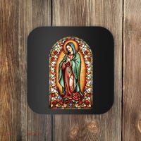 Catholic Saint Lady Of Guadalupe Graphic Women Virgin Mary Coaster thumb 0