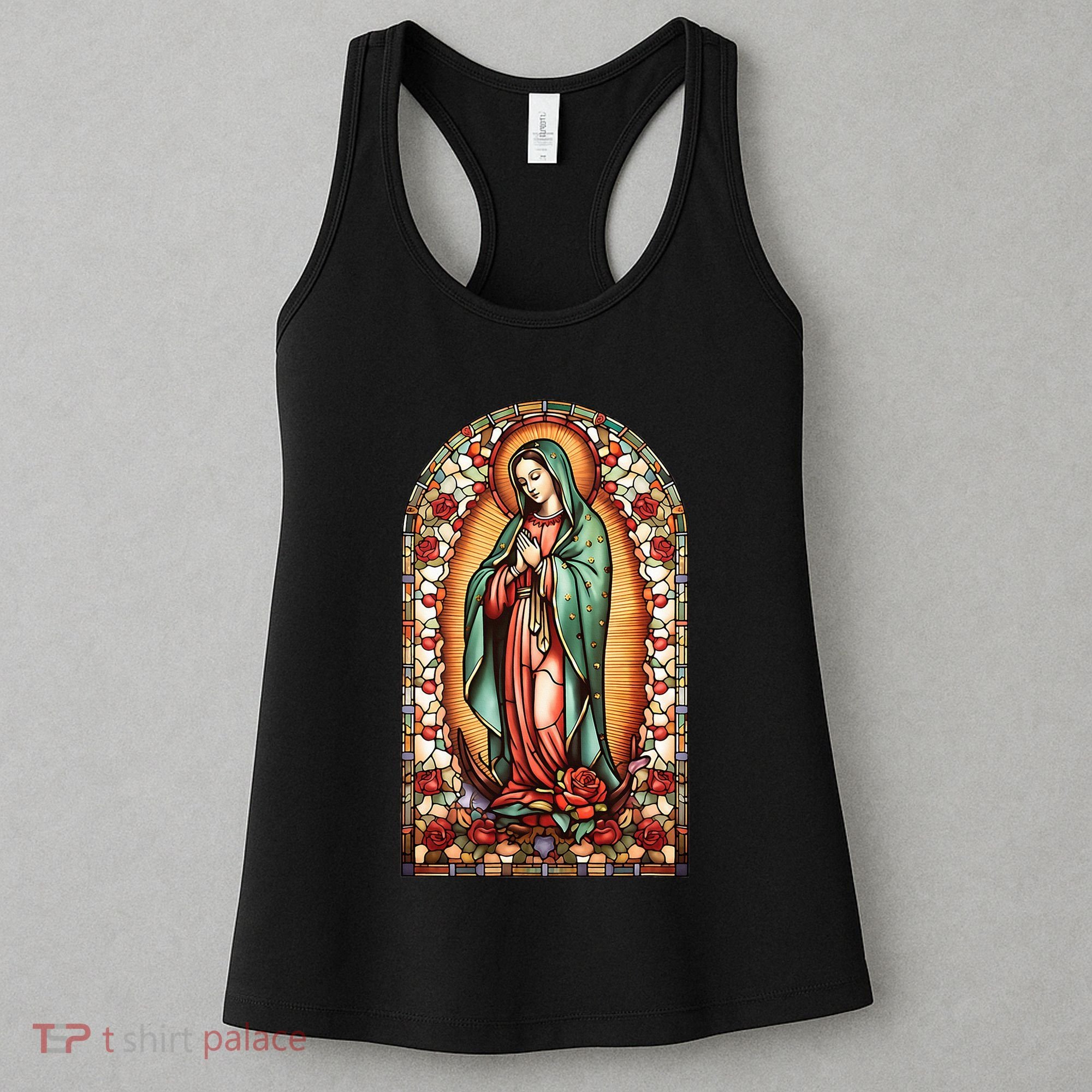 Catholic Saint Lady Of Guadalupe Graphic Women Virgin Mary Women's Tank Top