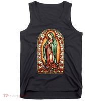 Catholic Saint Lady Of Guadalupe Graphic Women Virgin Mary Tank Top thumb 0