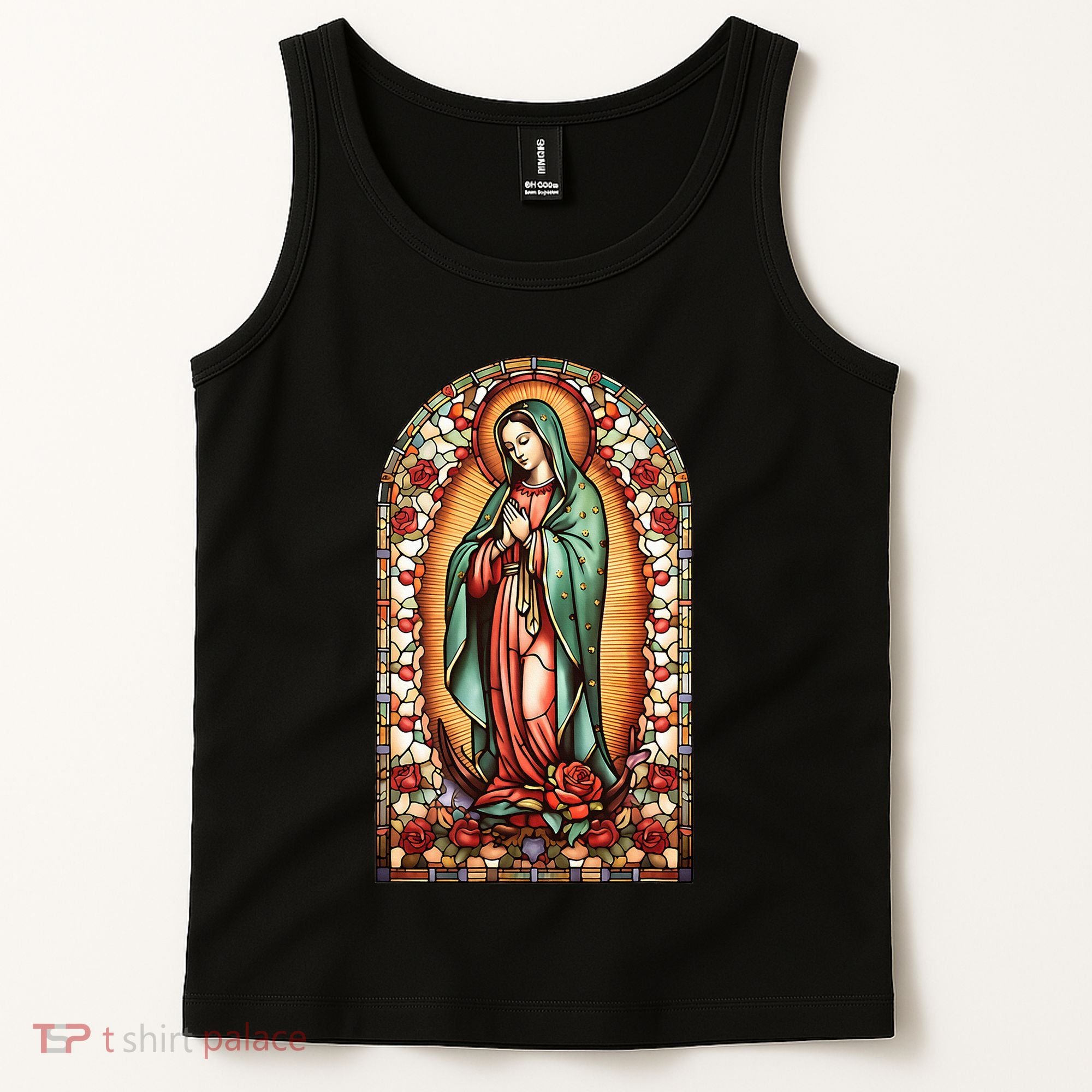 Catholic Saint Lady Of Guadalupe Graphic Women Virgin Mary Tank Top