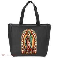 Catholic Saint Lady Of Guadalupe Graphic Women Virgin Mary Tote Bag thumb 0