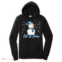 Cute Snowman Let It Snow Christmas Holiday Women's Hoodie thumb 0