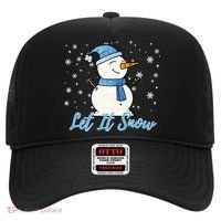 Cute Snowman Let It Snow Christmas Holiday Hat thumb 0