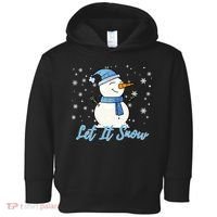 Cute Snowman Let It Snow Christmas Holiday Toddler Hoodie thumb 0